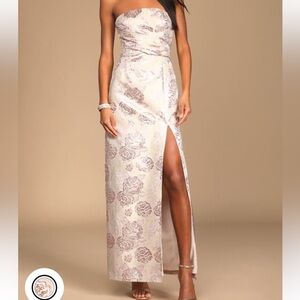 Lulus floral maxi dress